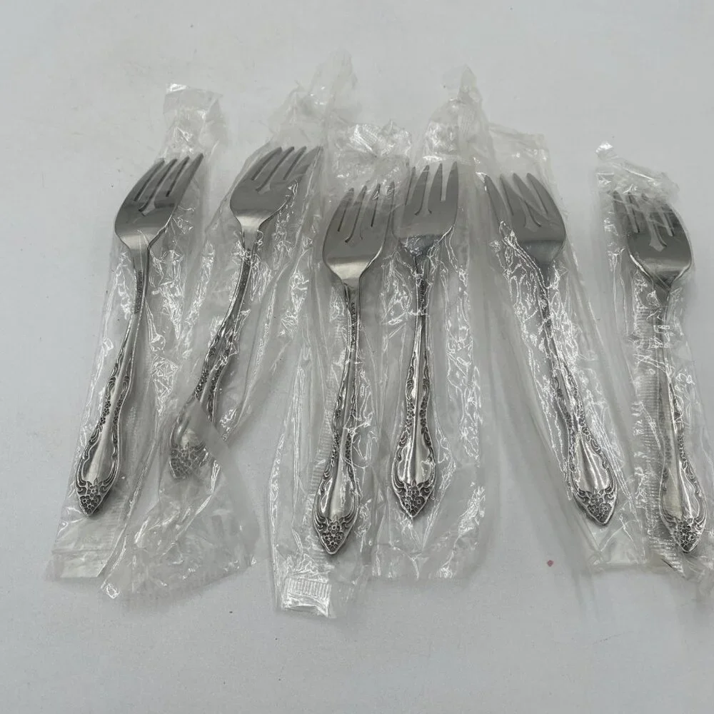 Oneida Stainless Steel Flatware Bourbon 6 Forks 6